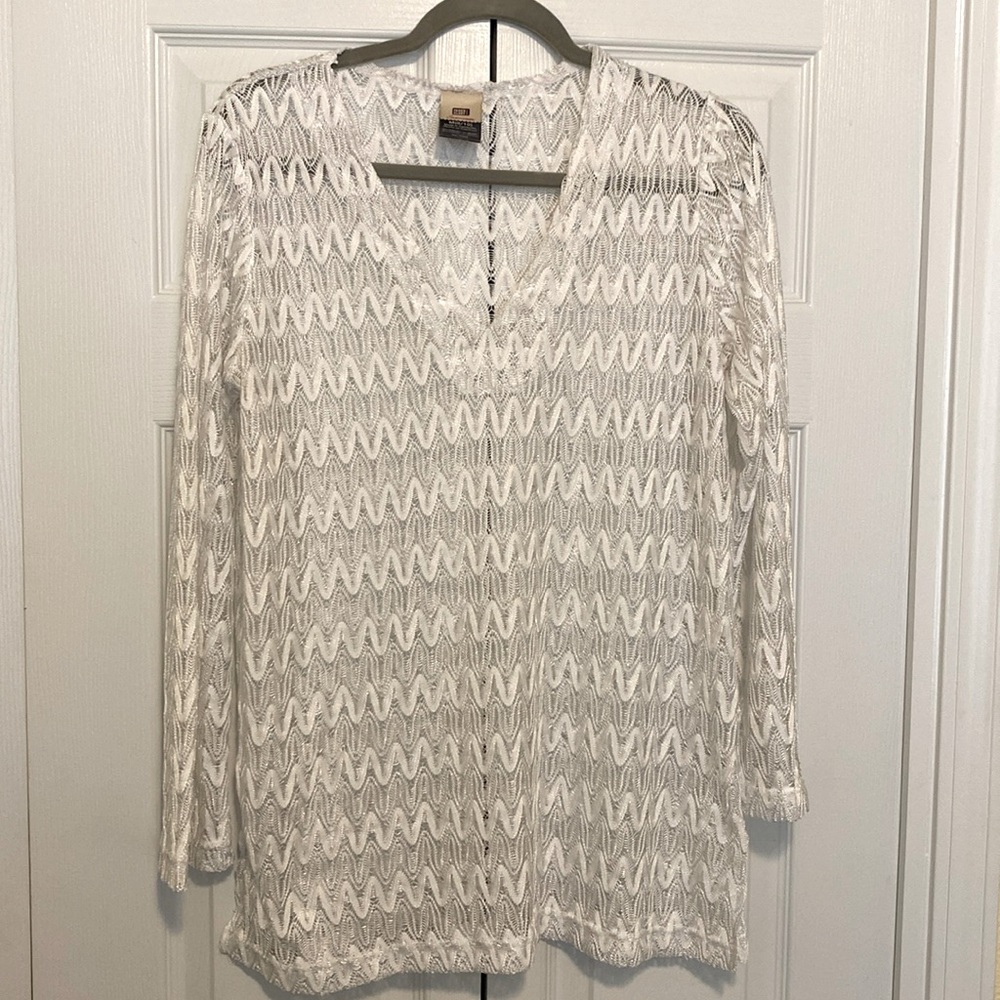 Faded glory long sleeve see through long sleeve shirt size medium 8-10